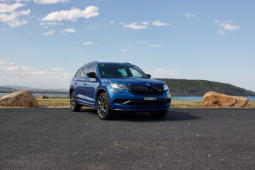 Blue Skoda Kodiaq RS