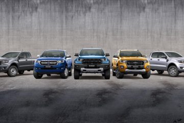 2021 Ford Rangers Lined Up Front