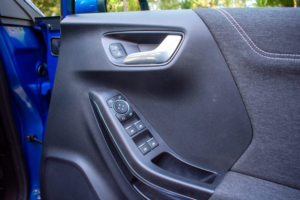 Blue 2021 Ford Puma Interior
