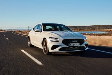 White Genesis G70 front