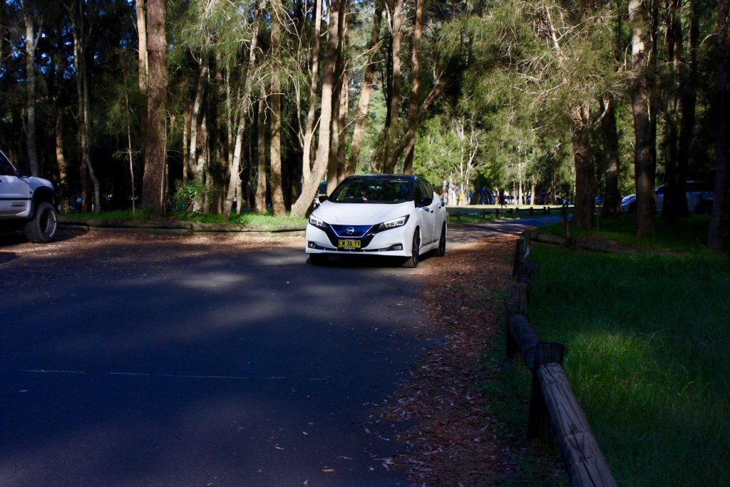 2021 Nissan Leaf driving