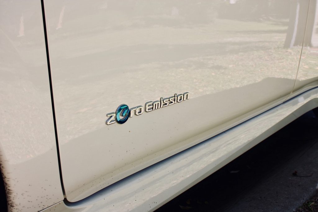 2021 Nissan Leaf Zero Emissions badge