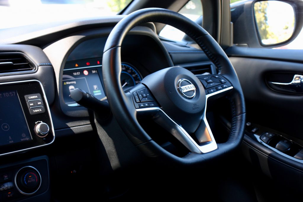 2021 Nissan Leaf steering wheel