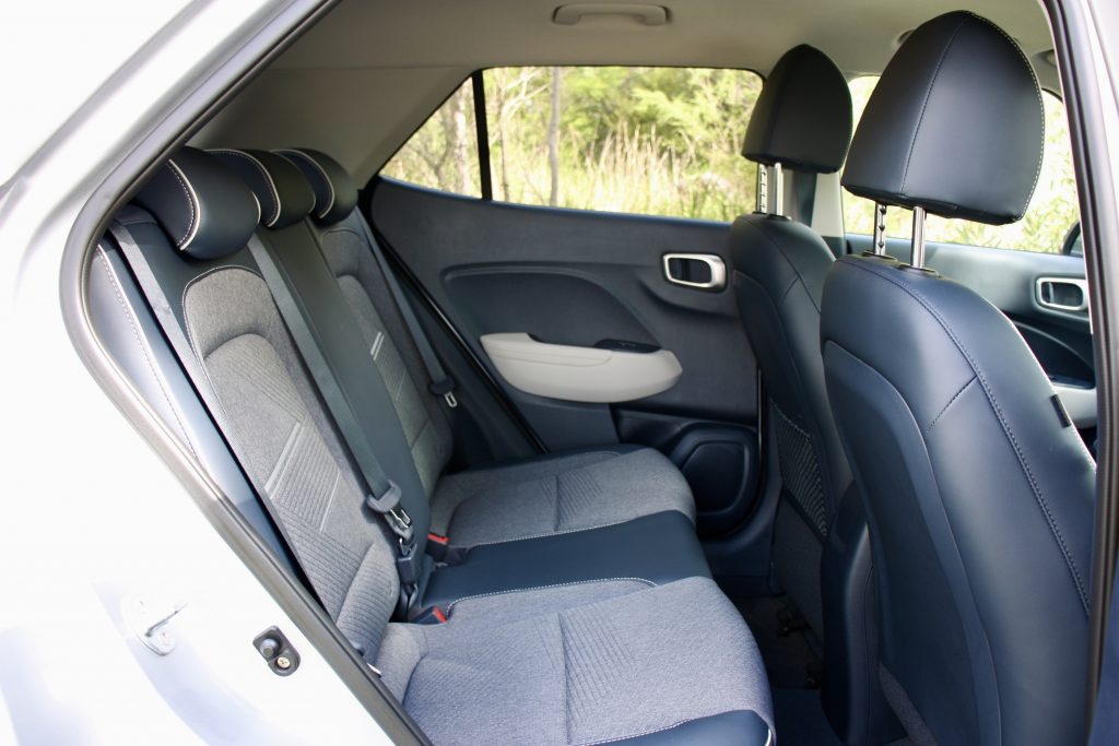 2021 Hyundai Venue Elite rear seats
