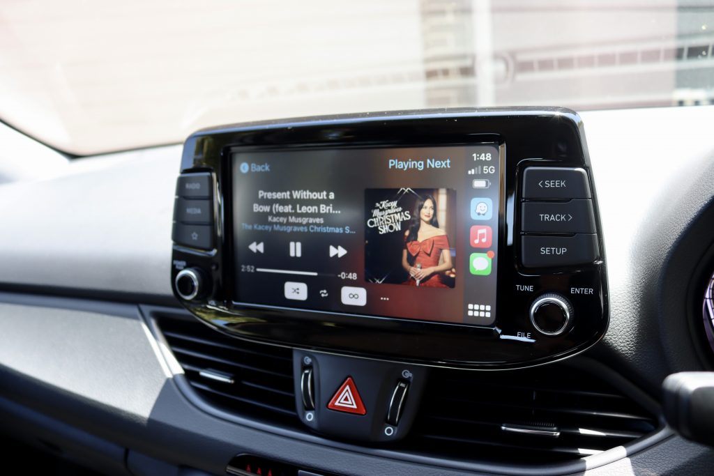 2021 Hyundai i30 8.0-inch touchscreen