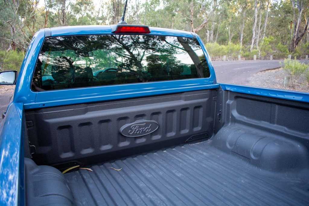 Blue Ford Ranger Raptor tray