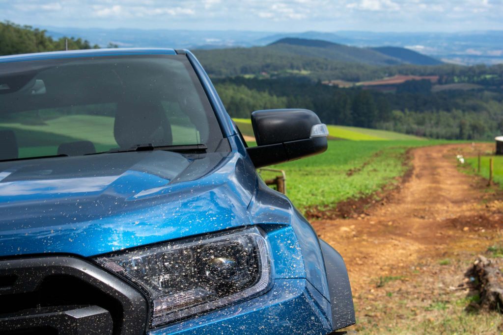 Blue Ford Ranger Raptor