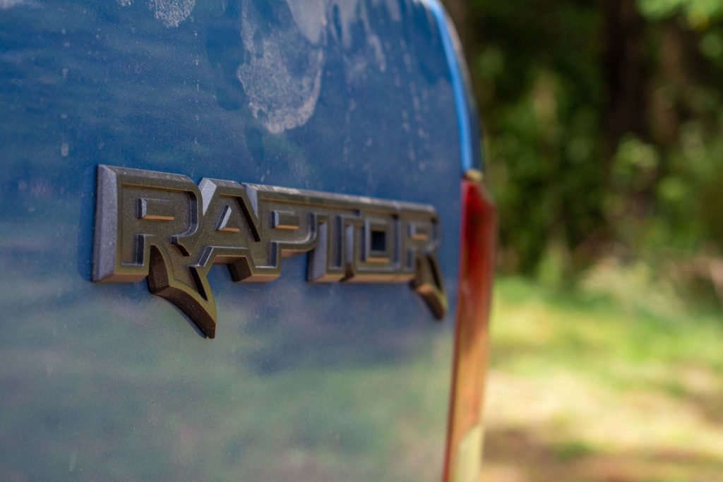 Blue Ford Ranger Raptor