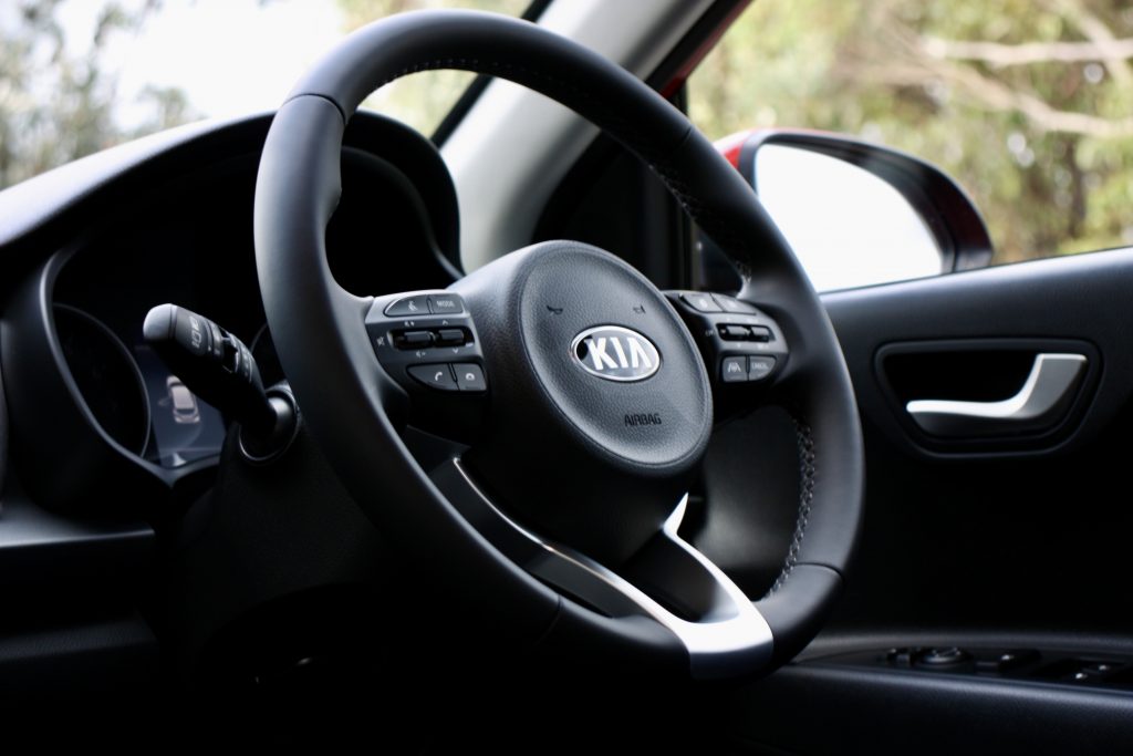 2021 Kia Rio Sport steering wheel