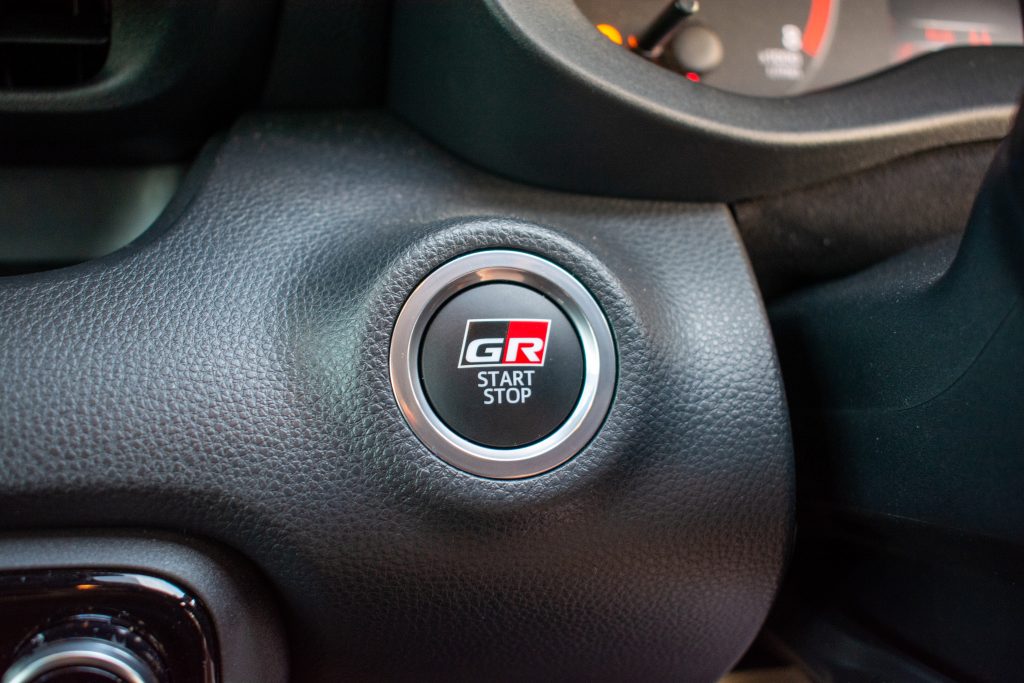 2021 Toyota GR Yaris start button