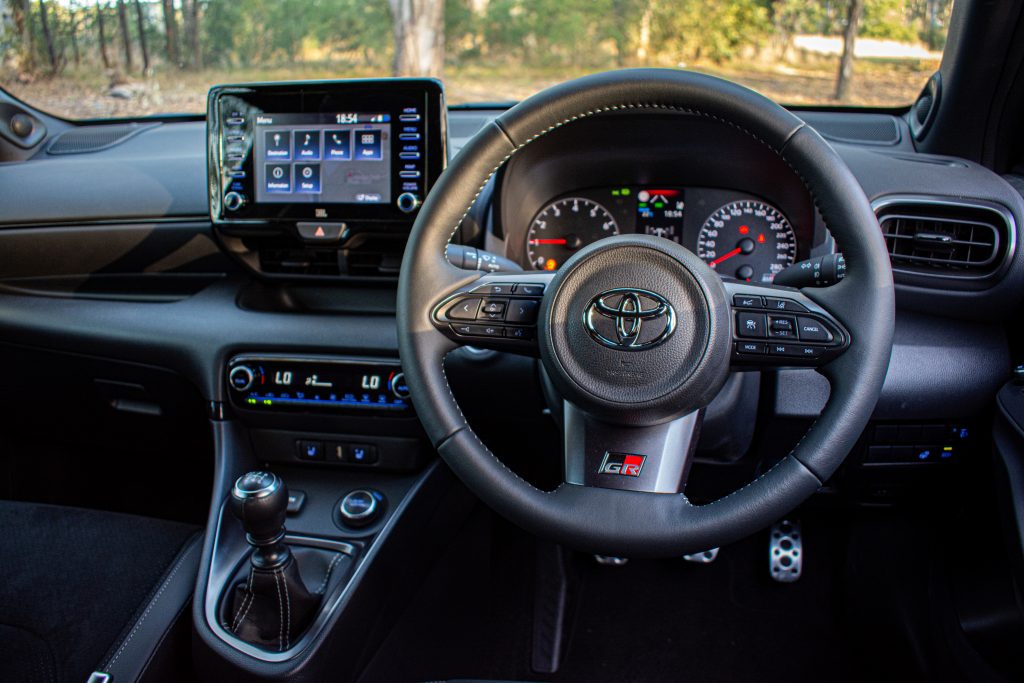 2021 Toyota GR Yaris steering wheel