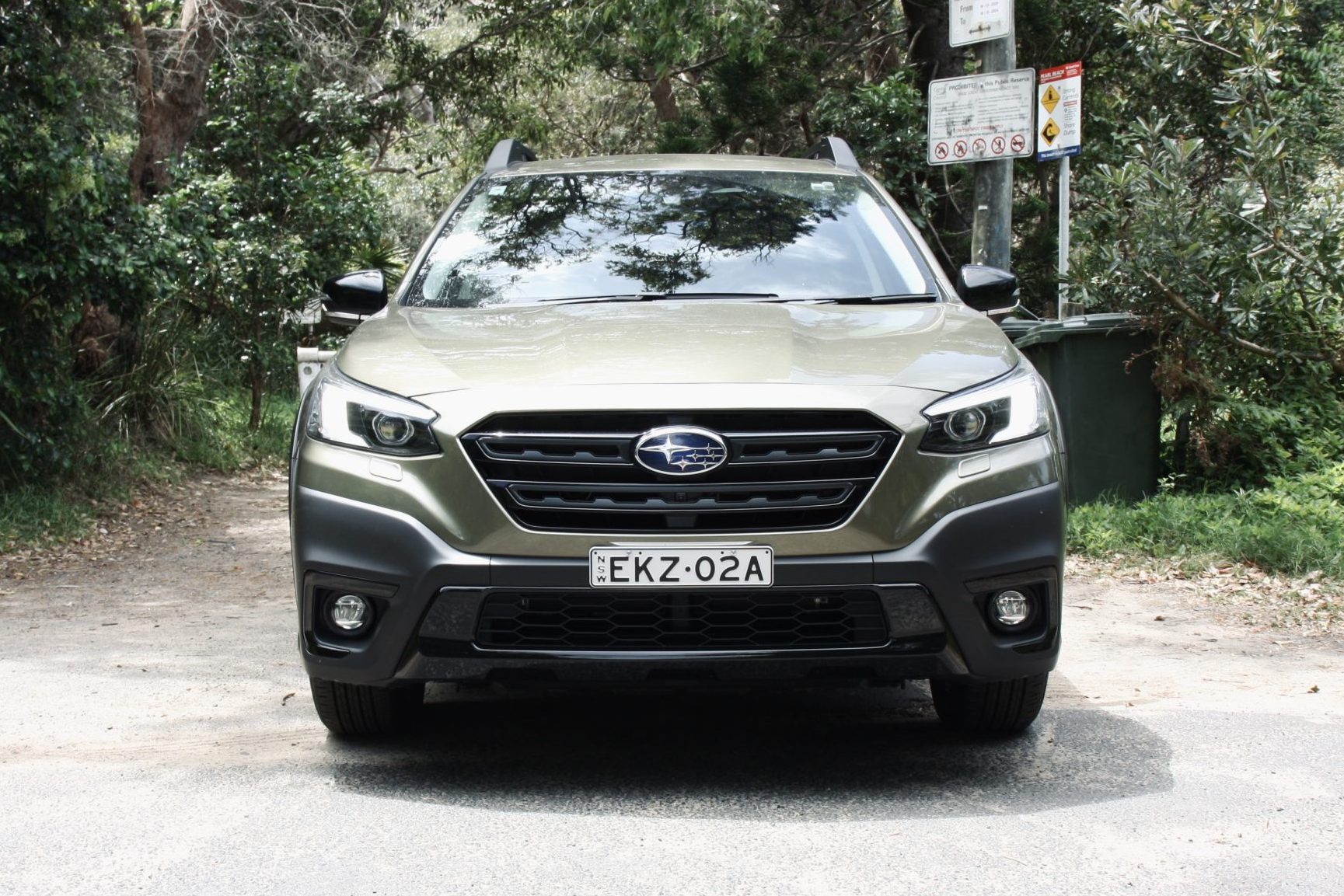 Front of 2021 Subaru Outback Sport