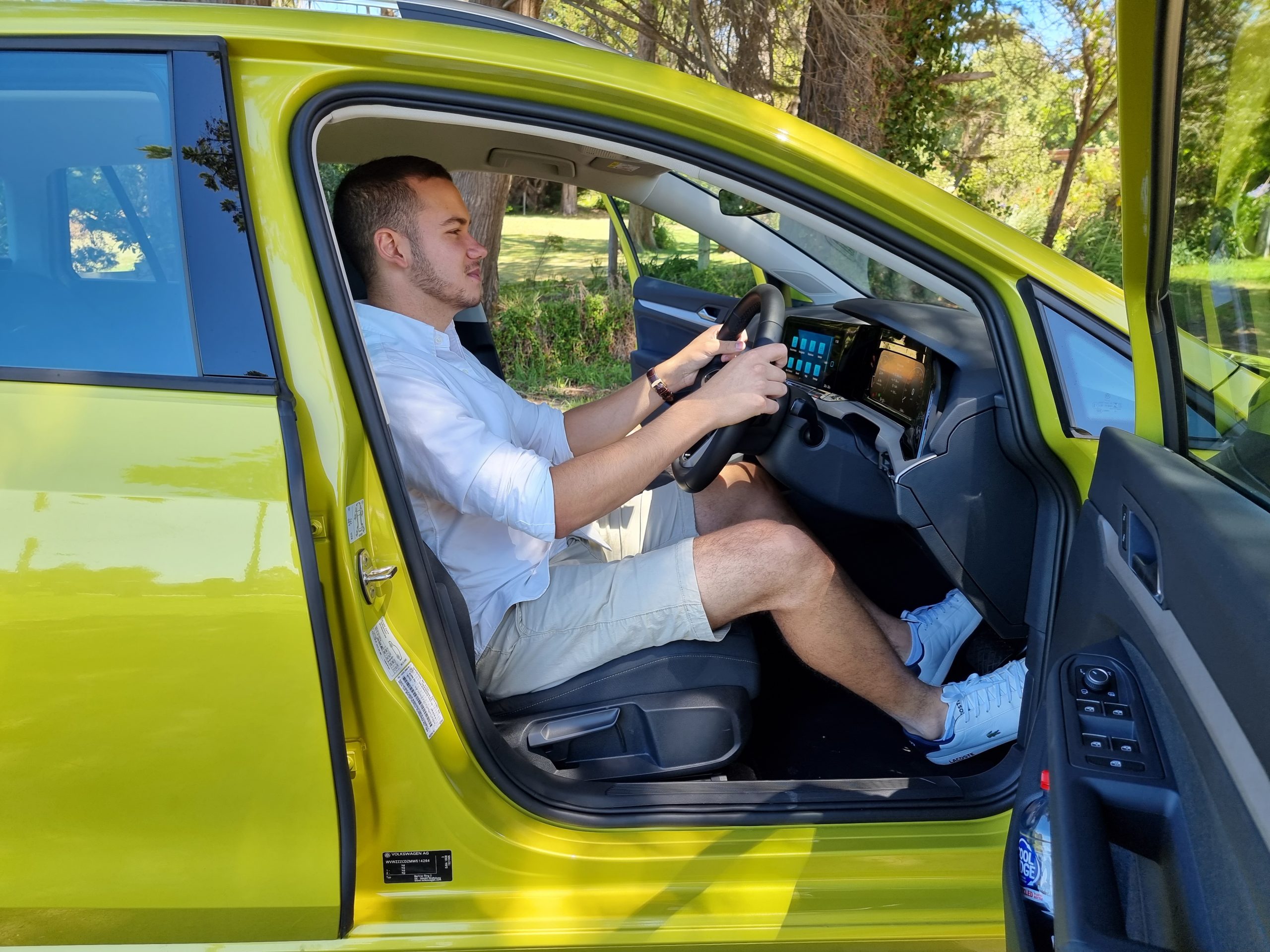 2022 VW Golf Wagon front seating position