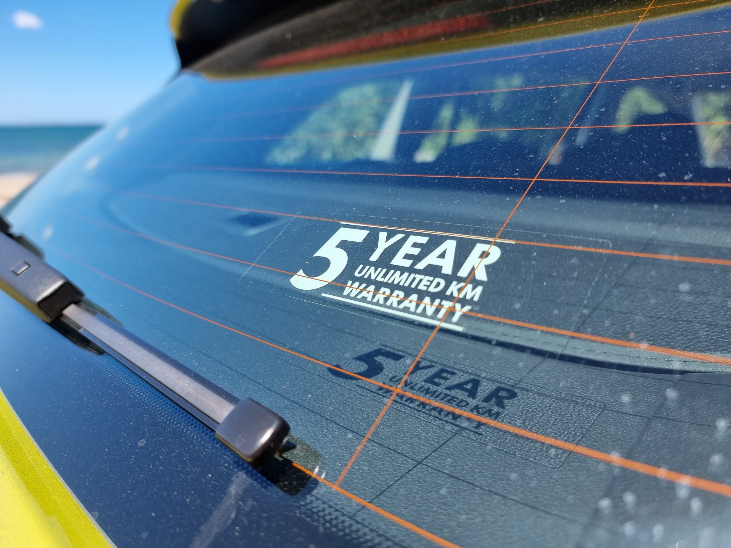 2022 VW Golf Wagon warranty sticker