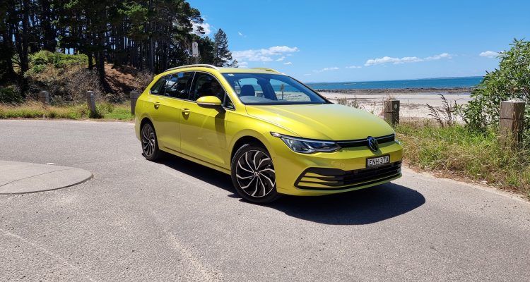 2022 VW Golf 110TSI Wagon yellow front