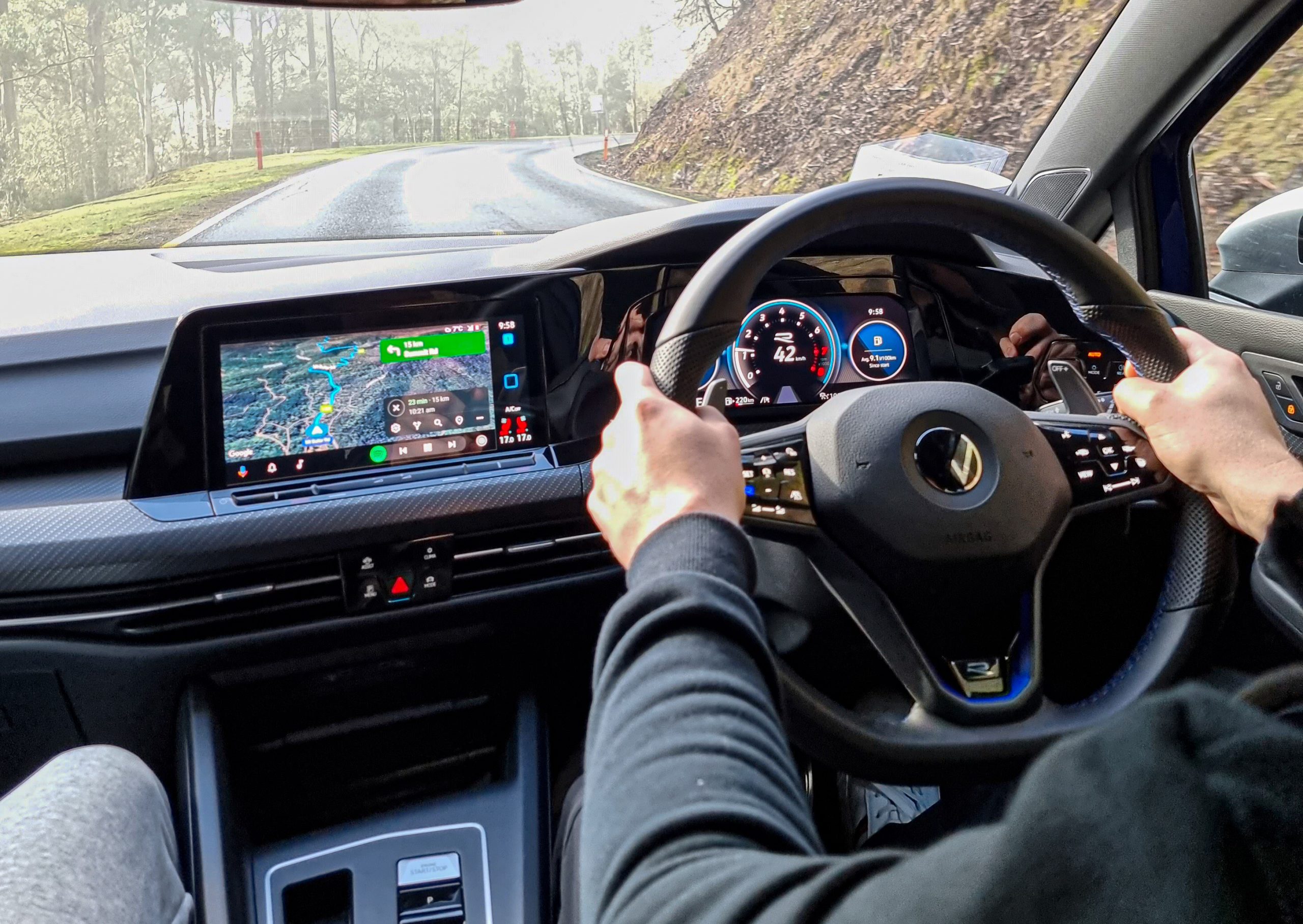 2022 VW Golf R Wagon interior