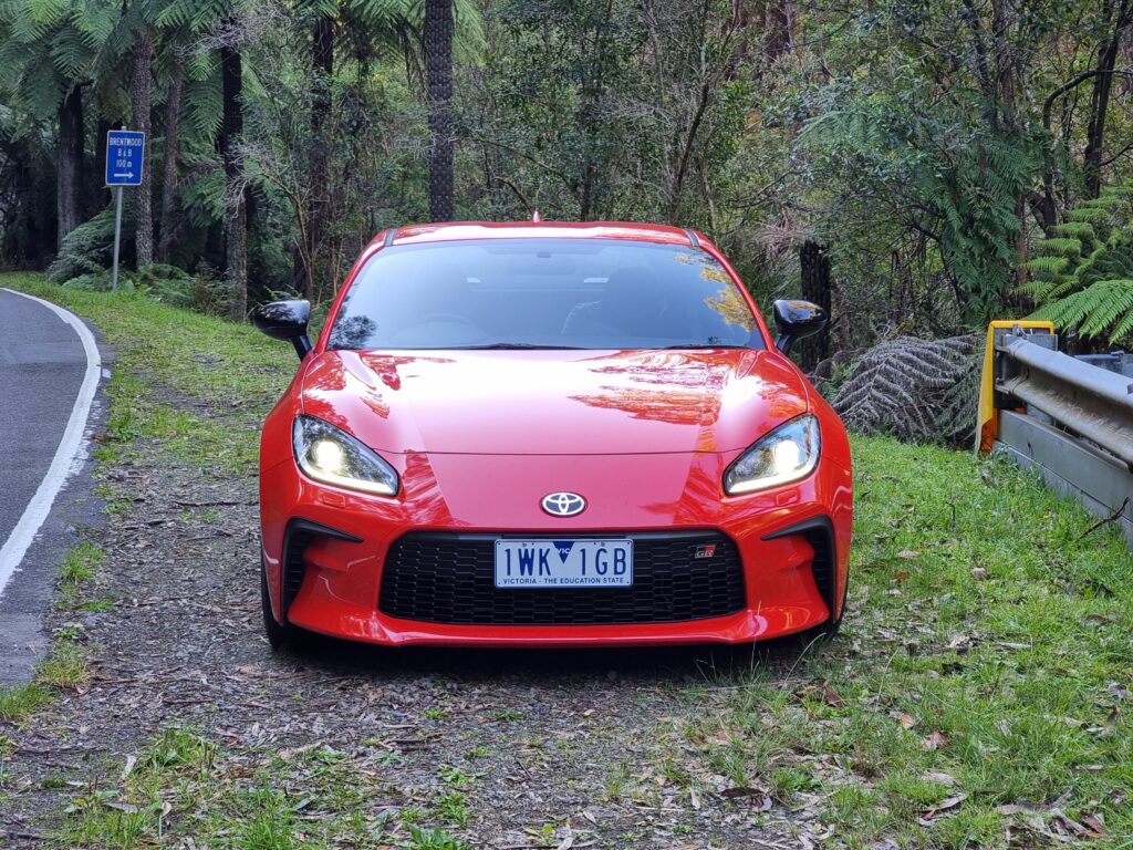 2023 red Toyota GR 86 front