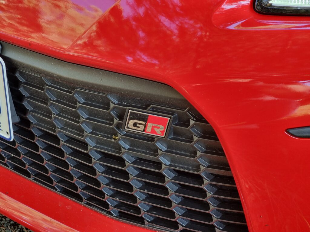 2023 red Toyota GR 86 logo