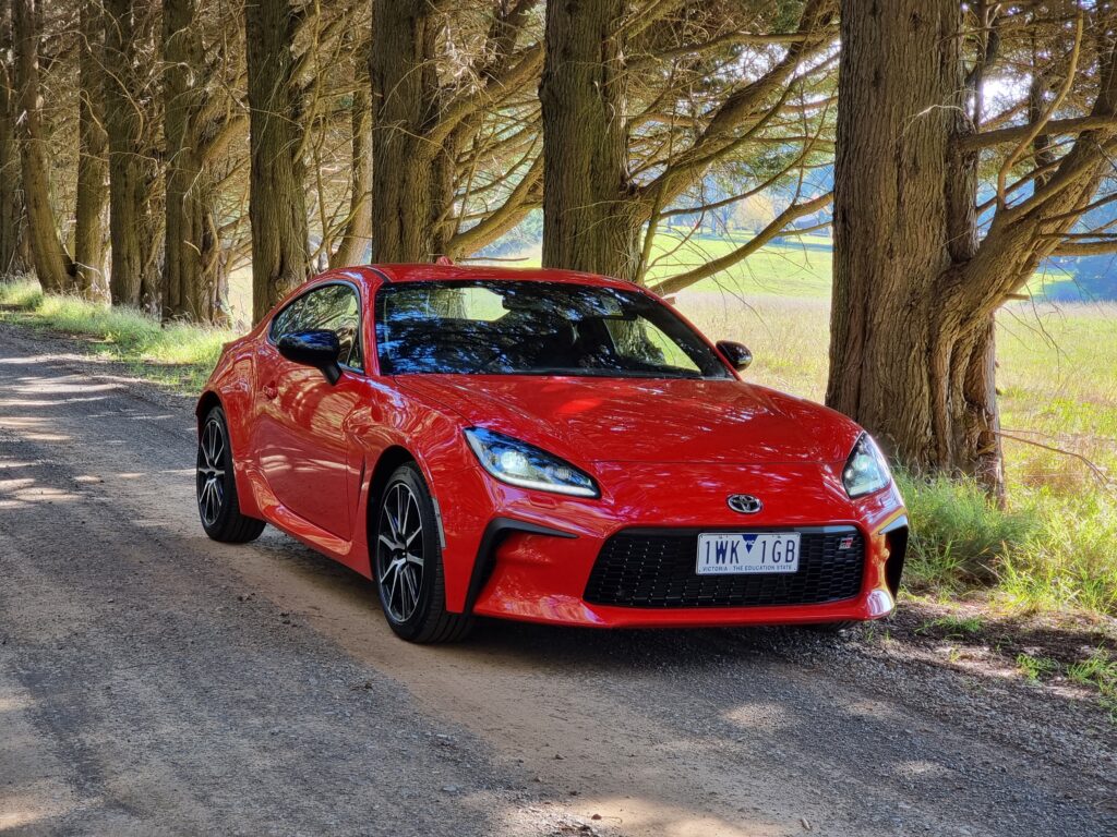 2023 red Toyota GR 86 front