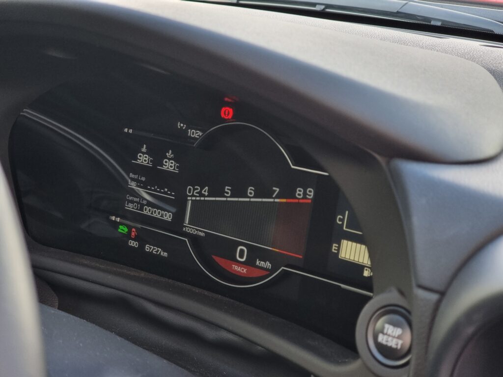 2023 red Toyota GR 86 interior