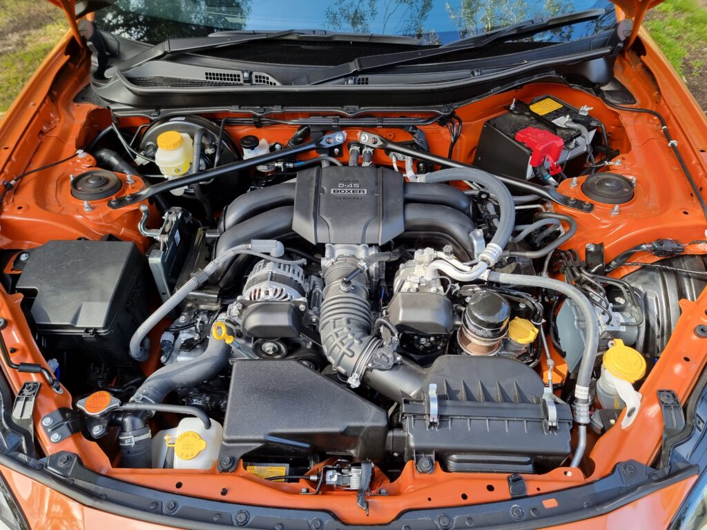 2023 Toyota GR86 Orange engine