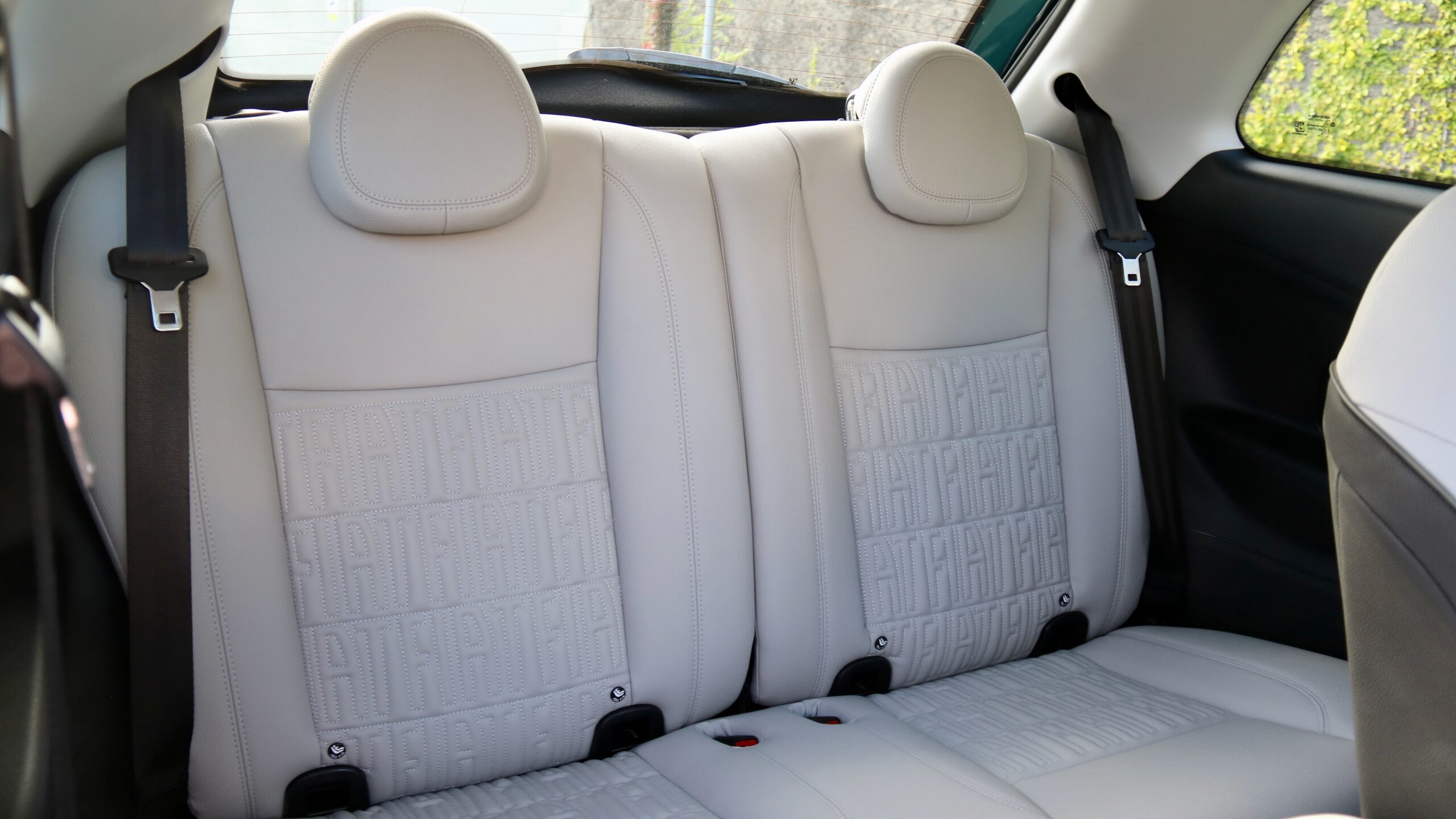 2024 Fiat 500e rear seat