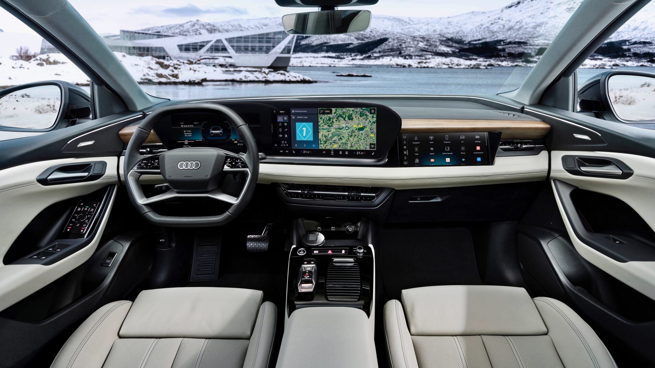 2024 Audi Q6 e-tron cabin