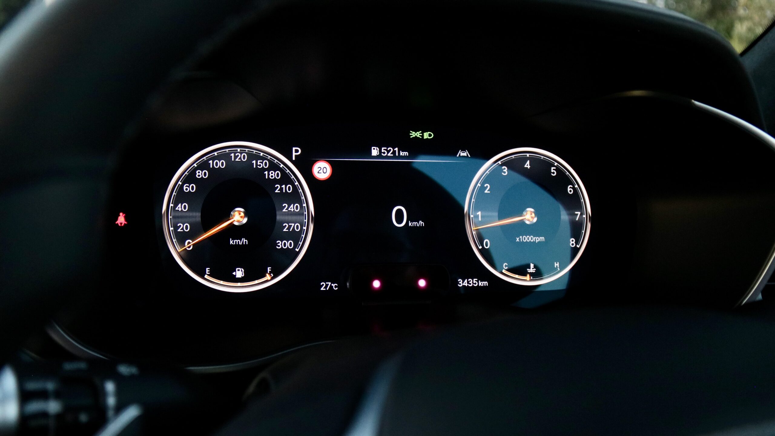 2024 Genesis G70 Sedan digital driver's display