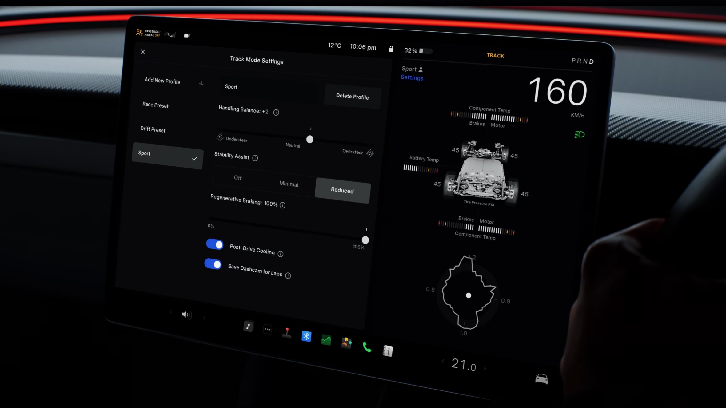 Tesla Model 3 Performance adaptive performance